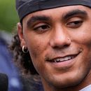 Christian González, cornerback de los Patriots de Nueva Inglaterra, durante el campamento de pretemporada, el martes 28 de julio de 2026, en Foxborough, Massachusetts. (AP Foto/Charles Krupa)