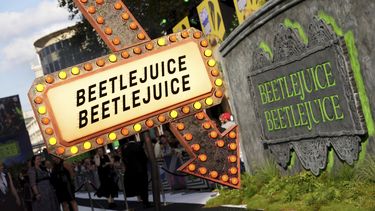 Foto tomada en el estreno de Beetlejuice Beetlejuice en Londres el 29 de agosto del 2024. (Scott A Garfitt/Invision/AP)
