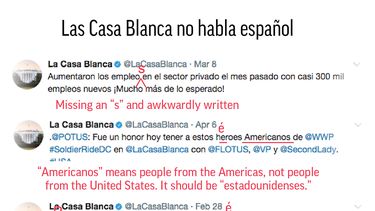 La Casa Blanca de Trump no habla español