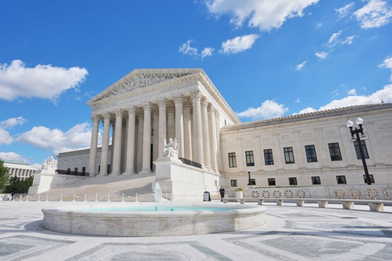 La Corte Suprema de Estados Unidos en Washington, el 5 de octubre del 2026. (AP foto/Mariam Zuhaib)