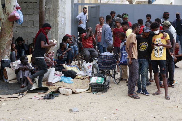 Nueva protesta de migrantes frente a oficina de ONU en Libia