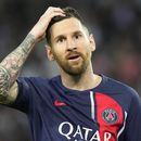 En foto del sábado 3 de junio del 2023, Lionel Messi del Paris Saint-Germain reacciona durante el encuentro de la liga francesa ante el Clermont. (AP Foto/Michel Euler)