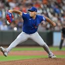 El lanzador de los Cachorros de Chicago, Matthew Boyd, realiza un lanzamiento contra los Orioles de Baltimore en la primera entrada de un partido de béisbol de la MLB, el martes 7 de julio de 2026, en Baltimore, Maryland. (Foto AP/Gail Burton)