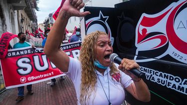Panamá: Obreros marchan contra alza de gasolina y alimentos