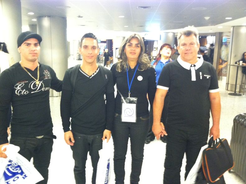 Una de las líderes de las Damas de Blanco y aguerrida luchadora Sara Martha Fonseca llegó a Miami