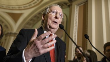 Mitch McConnell, líder de la mayoría republicana en el Senado de los EEUU.
