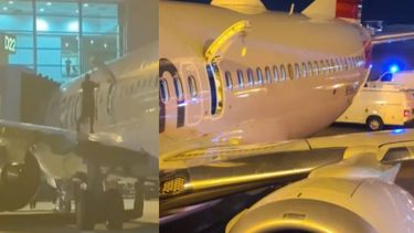 venia en un vuelo de colombia, se salio del avion y camino por el ala al aterrizar en miami