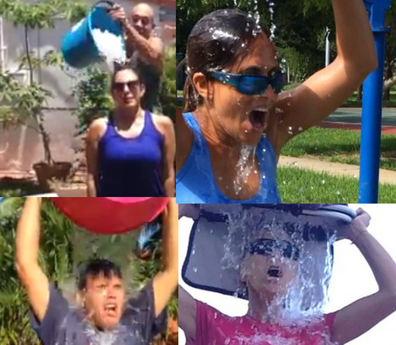 Periodistas de America Noticias se suman al Ice Bucket Challenge