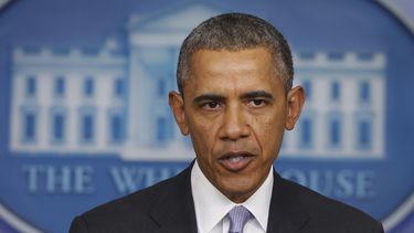americateve | El presidente Barack Obama habla sobre la situaci&oacute;n en Ucrania, en el Sal&oacute;n de Prensa James Brady de la Casa Blanca, el viernes 28 de febrero de 2014, en Washington. (Foto AP/Charles Dharapak)