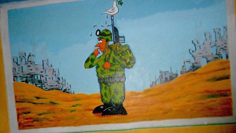 Nuevo mural de caricaturas en la terminal intermunicipal de la ciudad de Santa Clara.