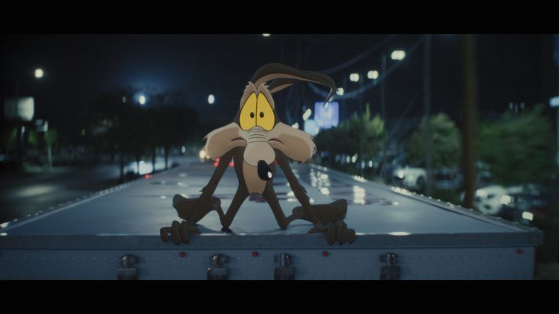 Esta imagen publicada por Ketchup Entertainment muestra una escena de la película Coyote vs. Acme. (Ketchup Entertainment via AP)