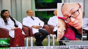 VERGÜENZA: médicos cubanos mienten y arremeten contra madre del niño Damir en la TV Cubana