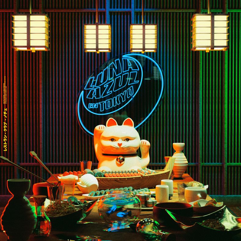 En esta portada proporcionada por Rimas Music, Luna Azul en Tokyo de Jotaerre. (Rimas Music vía AP)