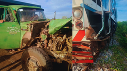 tren hacia la habana embiste a camion en artemisa: accidente sin heridos pero con danos materiales