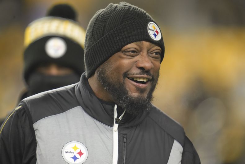 El entrenador de los Steelers de Pittsburgh Mike Tomlin previo al juego contra los Bengals de Cincinnati, el sábado 4 de enero de 2025. (AP Foto/Gene J. Puskar)