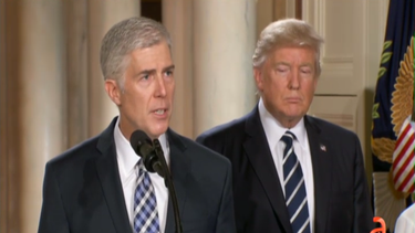 donald trump designo a neil gorsuch para la corte suprema de estados unidos