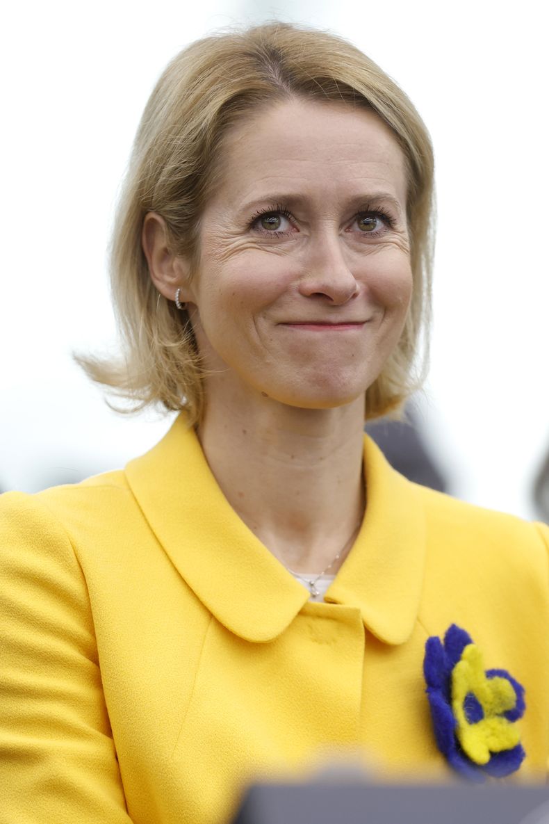 Kaja Kallas, de Estonia, nominada como Alta Representante para Relaciones Exteriores de la Unión Europea, en la sede del Parlamento Europeo en Estrasburgo, Francia, el 27 de noviembre del 2024. (AP foto/Jean-Francois Badias)