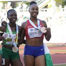 Camacho-Quinn, bronce en 100 con vallas; Amusan, 2 récords