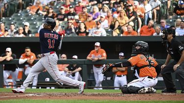 Devers logra grand slam en paliza de Medias Rojas a Orioles