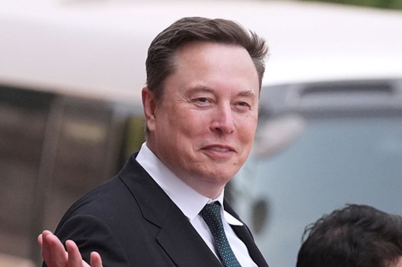 Elon Musk en Beijing el 14 de mayo del 2026. (AP foto/Mark Schiefelbein)