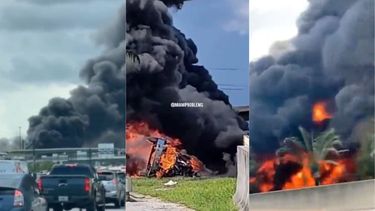 muere un hombre de origen cubano que conducia un camion con combustible que se incendio en la i595