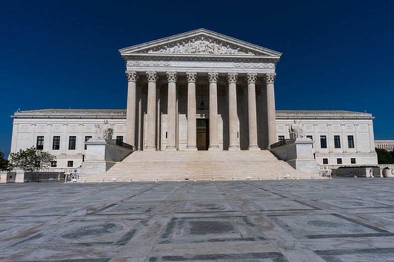 La Corte Suprema de EEUU Washington, el lunes 18 de mayo de 2026. (AP Foto/J. Scott Applewhite)