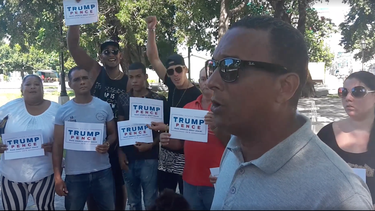 cubanos en la habana dicen no a hillary clinton, y si a donald trump