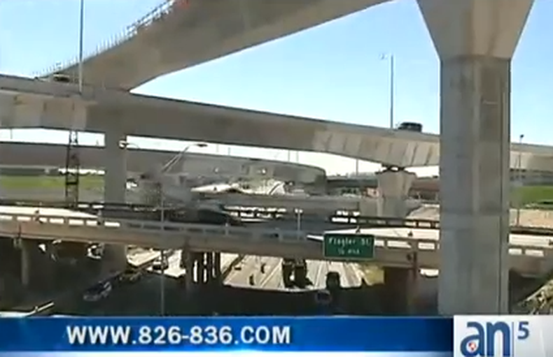 A partir del domingo 16 de febrero, los conductores que transiten en dirección oeste por la autopista SR 836 deberán asumir un nuevo patrón de tráfico