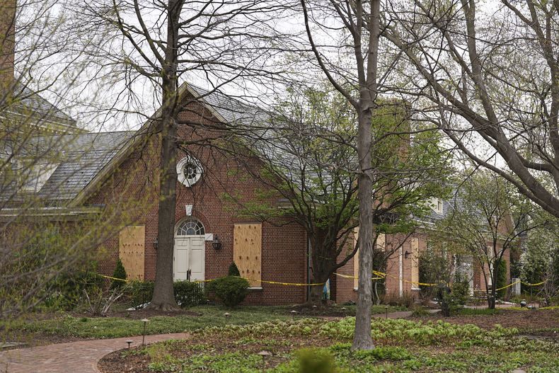 La residencia oficial del gobernador en Harrisburg, Pensilvania, el 14 de abril del 2025. (AP foto/Matt Rourke)
