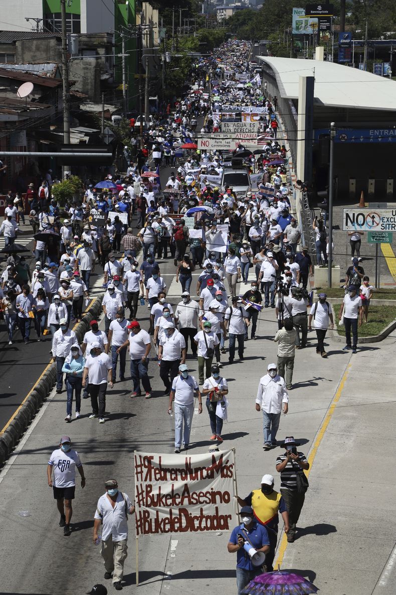 AMC-GEN EL SALVADOR-PROTESTA