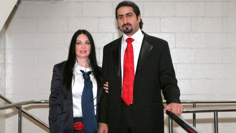 Omar Bin Laden junto a su esposa británica, Zaina Mohammad Al Sabah.