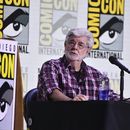 George Lucas durante el panel del Museo Lucas de Arte Narrativo durante la Comic-Con International, el domingo 27 de julio de 2025, en San Diego. (Foto de Richard Shotwell/Invision/AP)