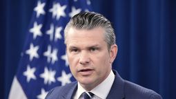 El secretario de defensa estadounidense Pete Hegseth en conferencia de prensa en el Pentágono en Washington, el 22 de junio del 2025. (AP foto/Alex Brandon)