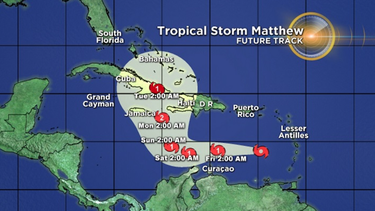 cuba, pendiente de la trayectoria del huracan matthew