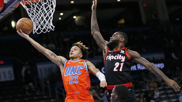 El Thunder supera a Blazers y pone fin a racha de 7 derrotas