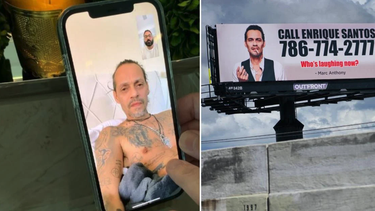 marc anthony se venga de enrique santos publica su numero de telefono en una valla publicitaria en hialeah