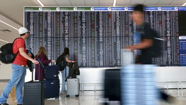 Foto tomada en el Aeropuerto de Orlando, Florida, el 18 de marzo de 2024. (Joe Burbank/Orlando Sentinel via AP)