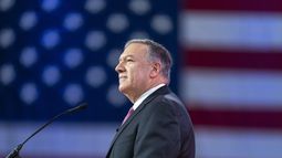 El exsecretario de Estado Mike Pompeo habla en la Conferencia de Acción Política Conservadora, CPAC 2023, el 3 de marzo de 2023, en National Harbor en Oxon Hill, Maryland (AP Foto/Alex Brandon, Archivo)