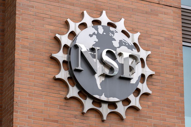 La sede de la Fundación Científica Nacional en Alexandria, Virginia, el 29 de mayo del 2025. (AP foto/Mark Schiefelbein)