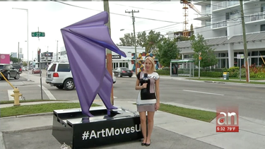 puntos de recogida artisticos para usuarios de uber en la semana de art basel