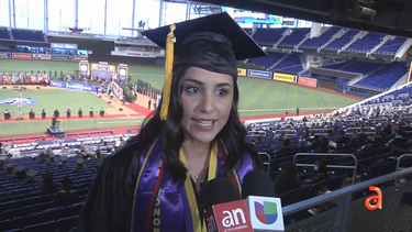miami dade college hizo su ceremonia de graduacion en el marlins park