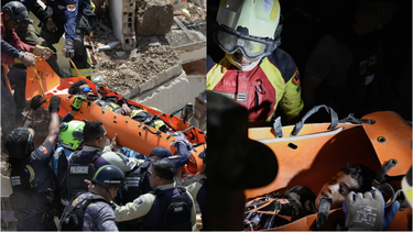 Rescatistas hallan a 33 personas con vida bajo escombros tras terremotos en Venezuela; muertos suben a 1.430