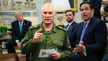 diaz-canel ataca trump y marco rubio,  los acusa de querer apoderarse de cuba en medio de crisis y tensiones