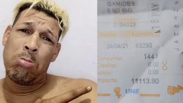 limay blanco comparte su factura electrica: debe pagar mas de 11 mil pesos en un solo mes