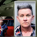 Cubana Anti-TRUMP  arrestada por causarle daños a un Tesla en el Mall de Aventura