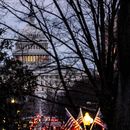 La cúpula del Capitolio federal desde la Casa Blanca, el viernes 1 de marzo de 2024, en Washington. (AP Foto/Andrew Harnik)