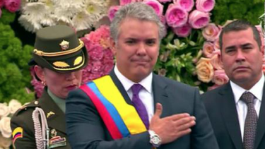 duque asume el poder en colombia