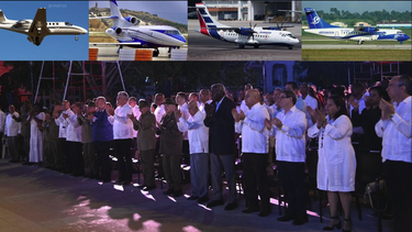 la elite castrista uso cuatro aviones y 15 vuelos entre la habana y santiago de cuba para el acto del 65 aniversario de la dictadura