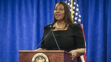 La fiscal general estatal de Nueva York, Letitia James, en un evento público el 16 de febrero de 2024, en Nueva York. (Foto AP/Bebeto Matthews, Archivo)