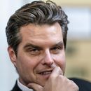 El representante republicano Matt Gaetz sonríe en el Congreso el 22 de septiembre de 2023, en Washington. (Foto AP/J. Scott Applewhite)